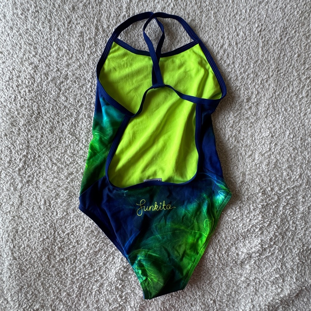 Funkita Girls Single Strap One-Piece — Fly Girl Fly - Size 12 - Picture 2 of 5